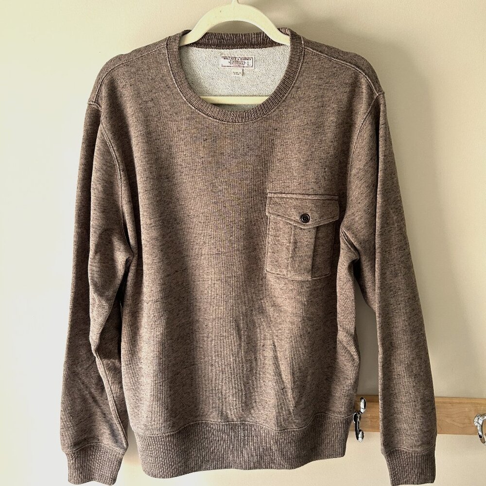 J. Crew Wallace & Barnes Vintage Cotton Sweatshirt with Pocket - MINT!
